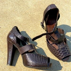 Gianni Bini heels. Snake skin.